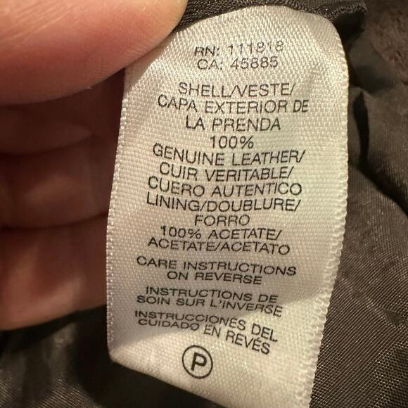 Vintage Y2K Brown Suede Cropped Jacket French Girl 90s Minimalist Chic Size 4 - Picture 10 of 10